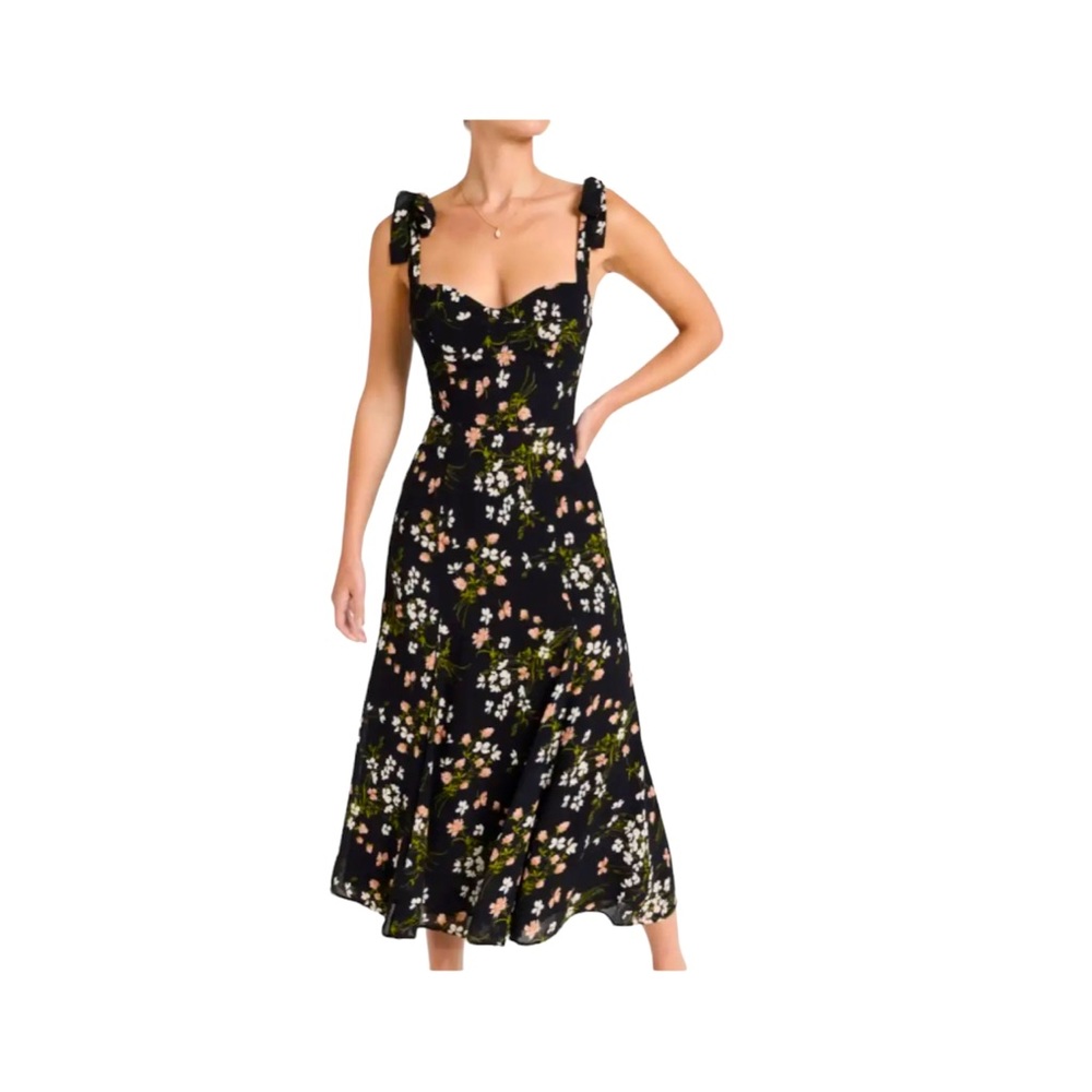 REFORMATION Nadira Dress Size 6 Black